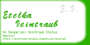 etelka veintraub business card